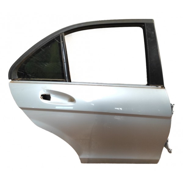 Folha Porta Traseira Direita Mercedes C180 Cgi W204 2007/14 Traseira Direito Prateado
