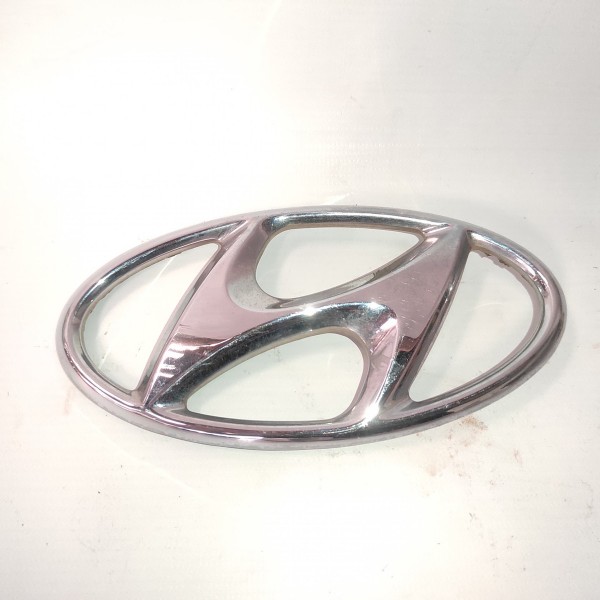 Emblema Huyndai Tampa Traseira Santa Fé 2009 Cromado
