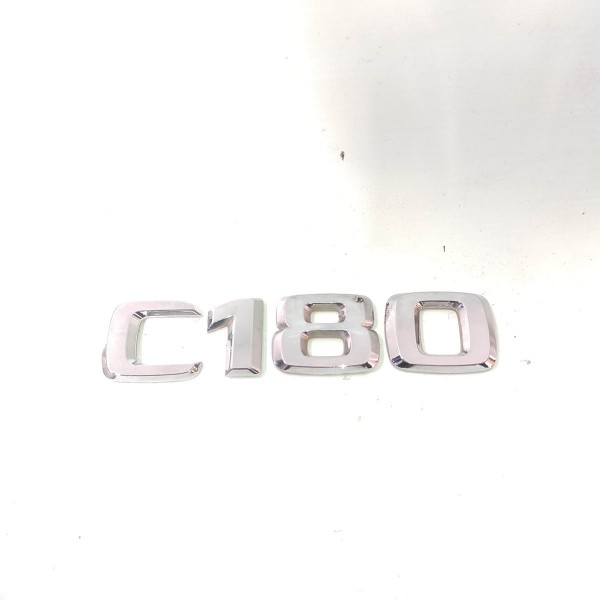 Emblema C180 Tampa Traseira Mercedes C180 2014 Prateado