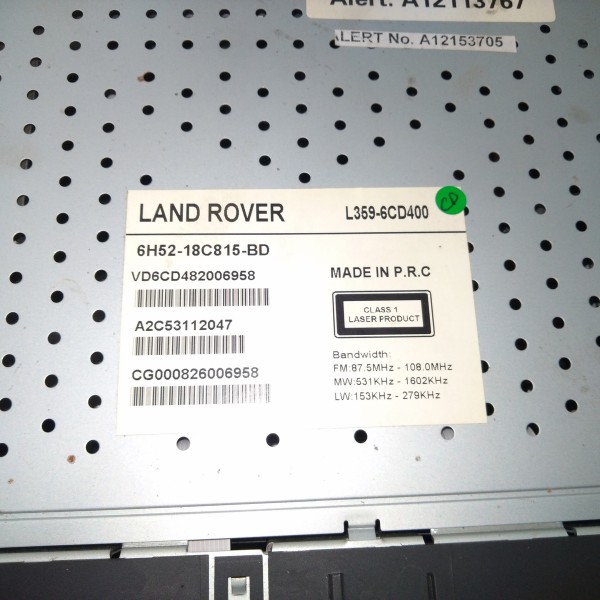 Aparelho De Som Freelander 2 2009 6h5218c815bd