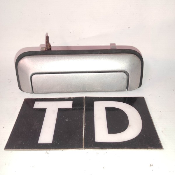 Maçaneta Externa Traseira Direita Pajero Sport 2005 2011 Prateado Traseira