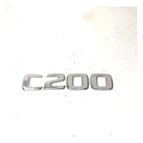 Emblema  C200  Tampa Traseira Mercedes C200 07 14