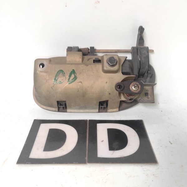 Macaneta Externa Dianteira Direita Volvo S40 1995 2004 Preto Dianteira