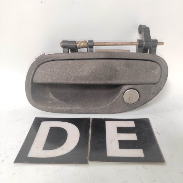 Macaneta Externa Dianteira Esquerda Volvo S40 1995 2004 Preto Dianteira