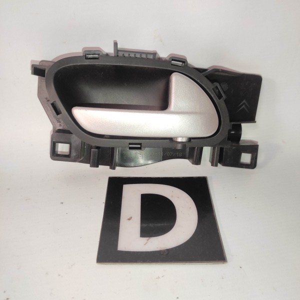 Maçaneta Interna Direita Peugeot 2008 2013 2019 Prateado Dianteira/traseira