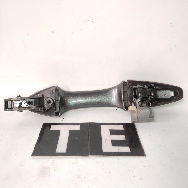 Macaneta Externa Traseira Esquerda Honda Crv 2007 2011 Cinza Traseira