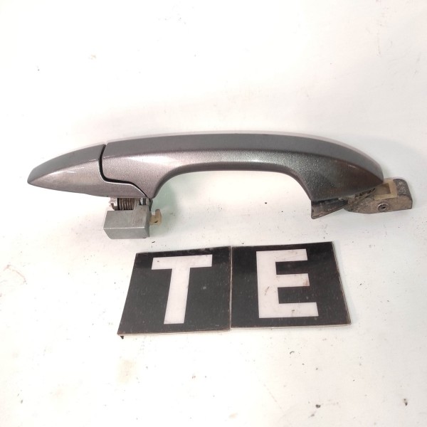 Macaneta Externa Traseira Esquerda Honda Crv 2007 2011 Cinza Traseira