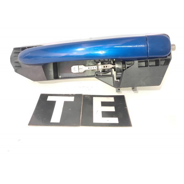 Macaneta Externa Traseira Esquerda Fiat Bravo 2011 2016 Azul