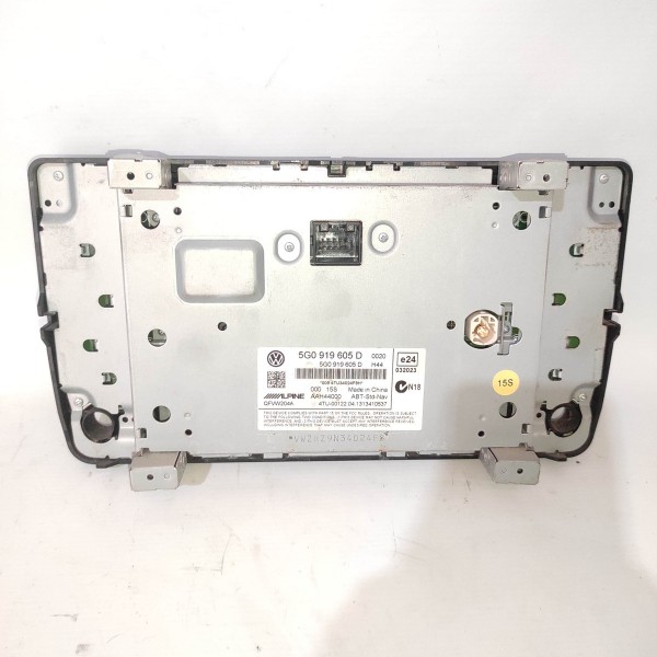 Tela Multimidia Vw Golf 2014 2020 5g0919605d Detalhe