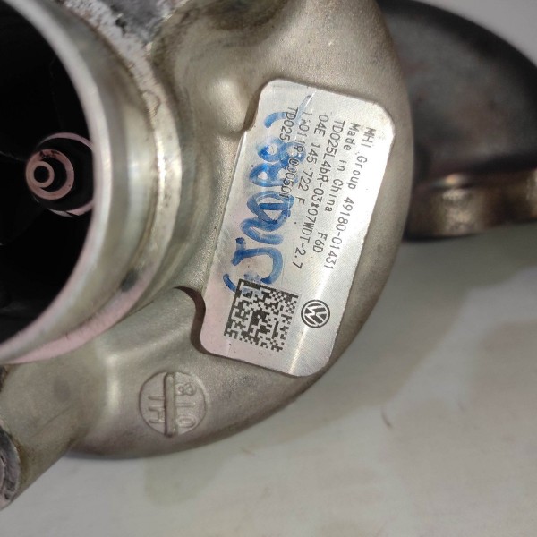 Turbina Audi Q3 Vw Tcross 1.4 Tsi 04e145722f Detalhe