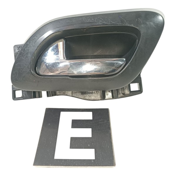 Macaneta Interna Esquerda Peugeot 3008 2008 2016 Cromado