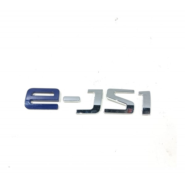 Emblema E-js1 Tampa Traseira Jac Ejs1 2021 2025 Cromado/azul