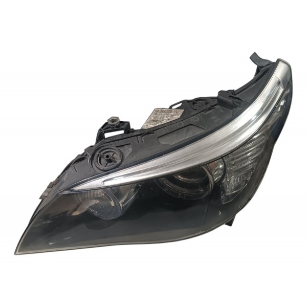 Farol Esquerdo Bmw 530 E60 04 10 535 540 M5 Detalhe Esquerdo/motorista