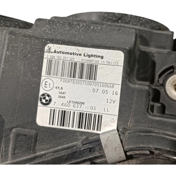 Farol Esquerdo Bmw X3 2014 2016 Detalhes 7460637 Esquerdo/motorista