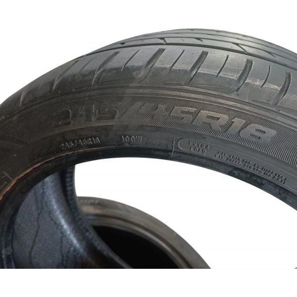Par Pneus Prinx 245/45r18 Dot 0719 50% Borracha