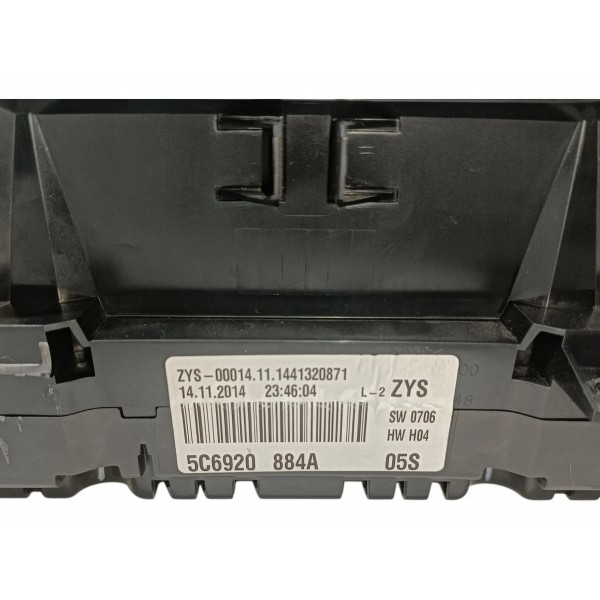 Painel De Instrumentos Vw Jetta 2012 2015 5c6920884a Detalhe
