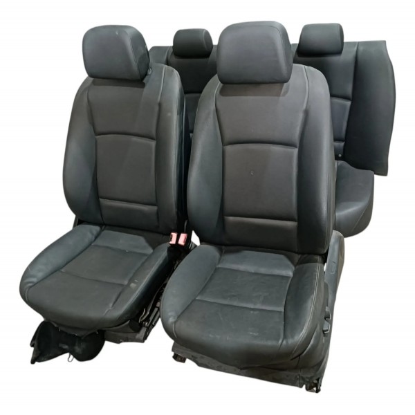 Jogo Bancos Elétricos Bmw 528 F10 2011 2017 535 550 Preto