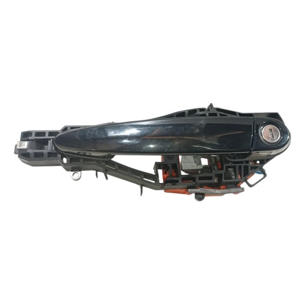 Macaneta Externa Dianteira Esquerda Bmw 320 F30 2012 18 Led Preto Dianteira