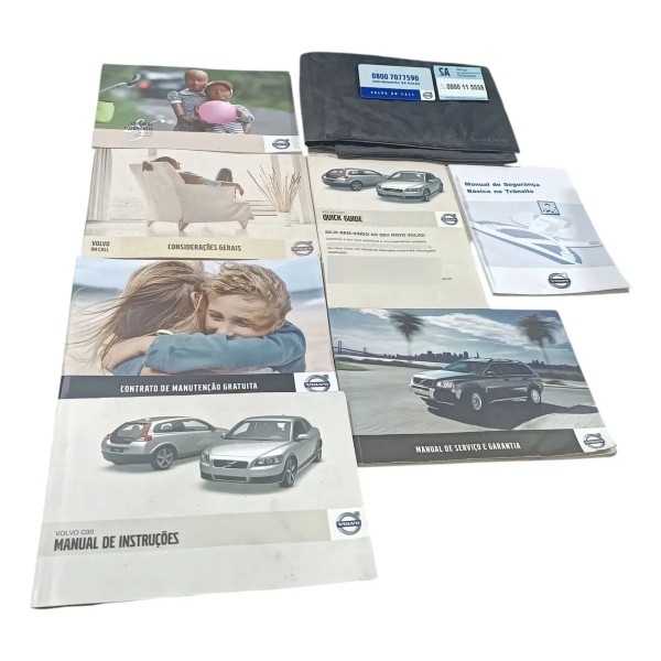 Kit Manual Proprietário Volvo C30 2007 2012