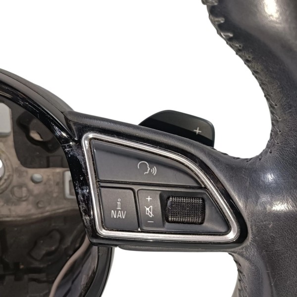 Volantes Base Reta Paddle Shift Audi A5 2010 2017 8k0419091 Preto