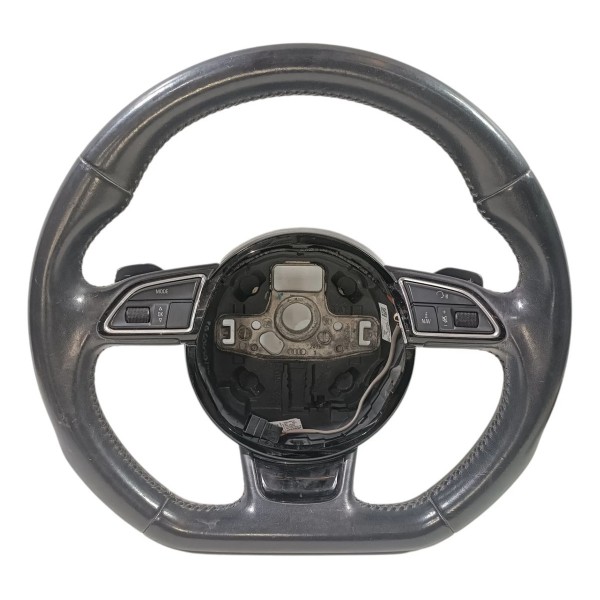 Volantes Base Reta Paddle Shift Audi A5 2010 2017 8k0419091 Preto