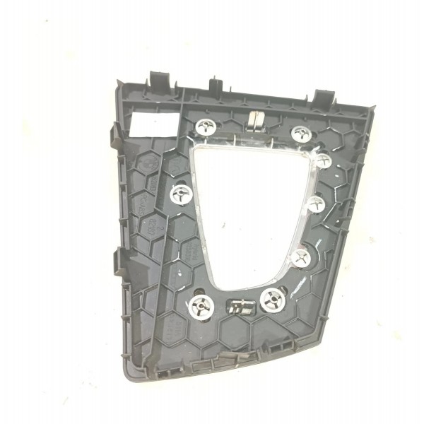 Moldura Seletora Cambio Bmw 320 F30 2012 2018 9258318 Preto/prateado