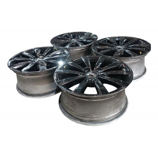 Jogo Roda Aro 16 Audi A3 2014 2016 5x112 7jx16h2 Com Calotas