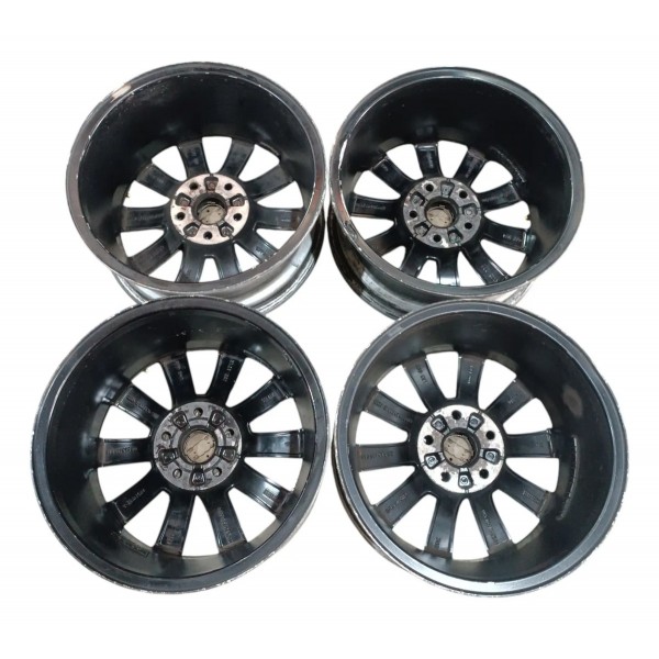 Jogo Roda Aro 16 Audi A3 2014 2016 5x112 7jx16h2 Com Calotas