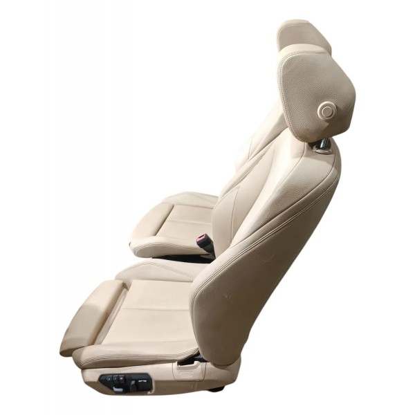 Par Banco Dianteiro Bmw 320 Sport F30 2015 Com Apoio Detalhe Creme