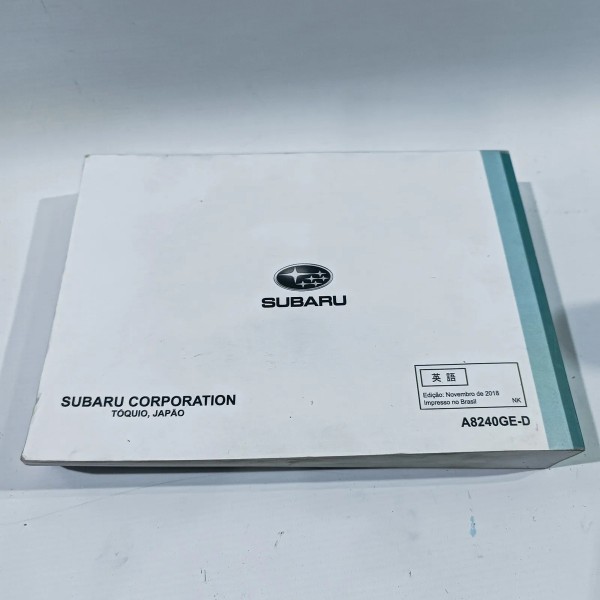 Manual Do Proprietário Subaru Forester Sk 2019 2024