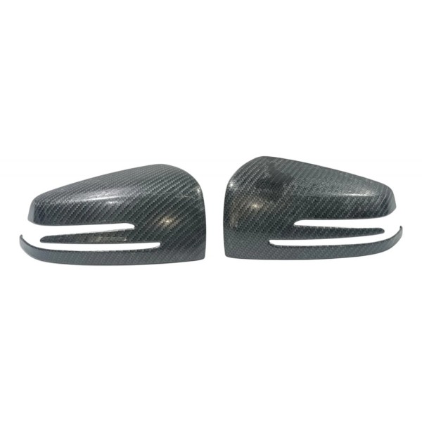 Par Capa Carbono Retrovisor Mercedes A45 W176 Genuino