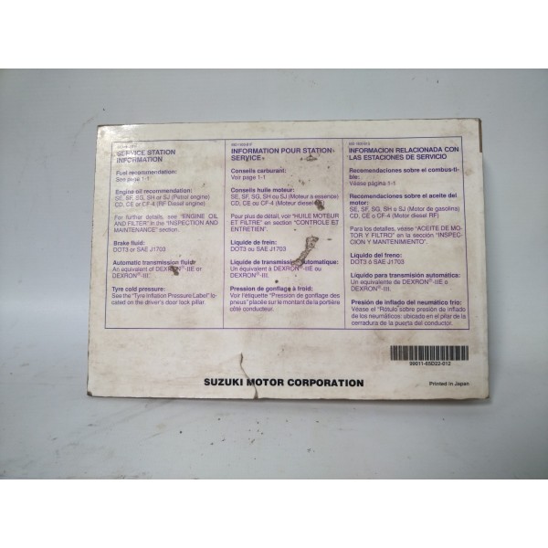 Manual Do Proprietário Grand Vitara 2000