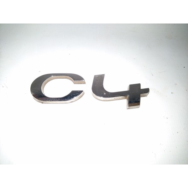 Emblema C4 Tampa Traseira C4 Lounge