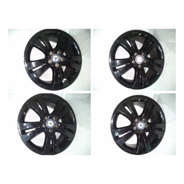 Jogo Rodas 7.5jx17h2 Et47  C180 C200 W204 2007 2014   Preto