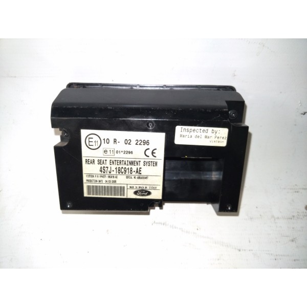 Controle Som Console Traseiro Ford Mondeo 2001-2006 Preto