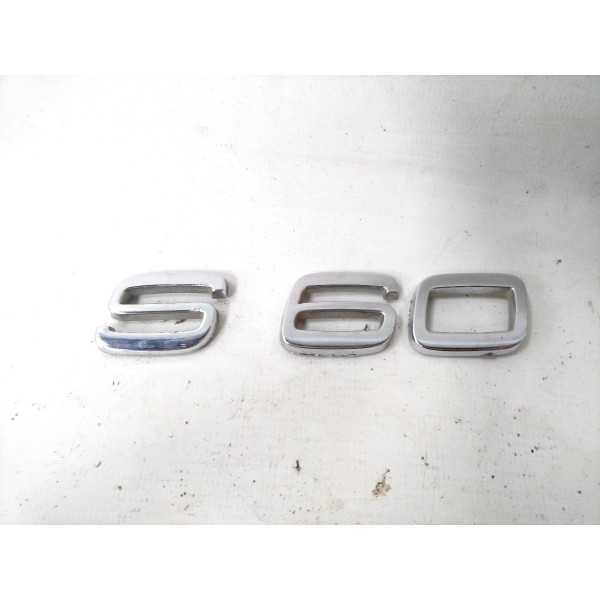 Emblema S60 Tampa Traseira Volvo S60 2000 - 2009