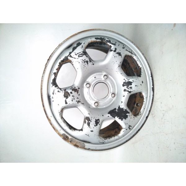 Roda De Ferro Avulsa 6jx15x37.5 Ford Ecosport 2013 Prateado
