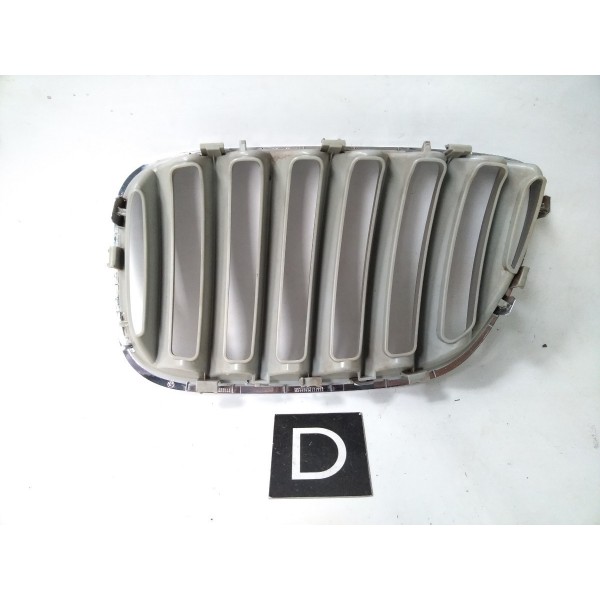 Grade Dianteira Direita 7113737  Bmw X5 1999 2005 Detalhe Prateado Direito