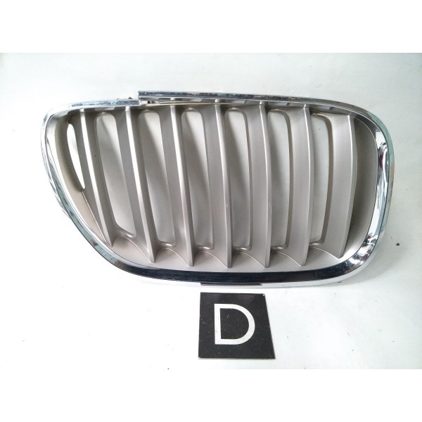 Grade Dianteira Direita 7113737  Bmw X5 1999 2005 Detalhe Prateado Direito