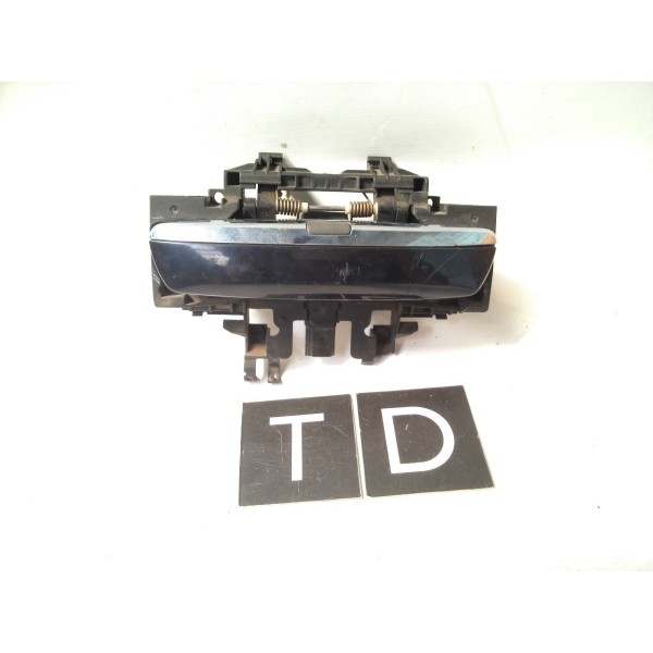 Maçaneta Externa Traseira Direita Audi A8 2003 - 2009 Preto