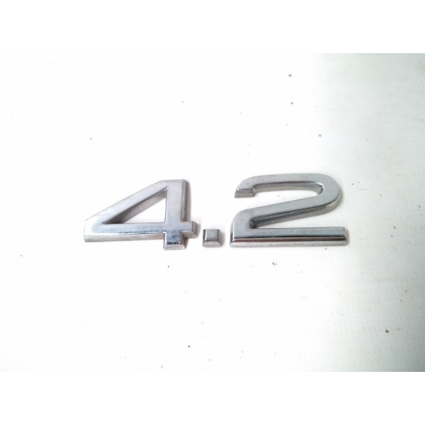 Emblema 4.2 Tampa Traseira Audi A8 2003 - 2009